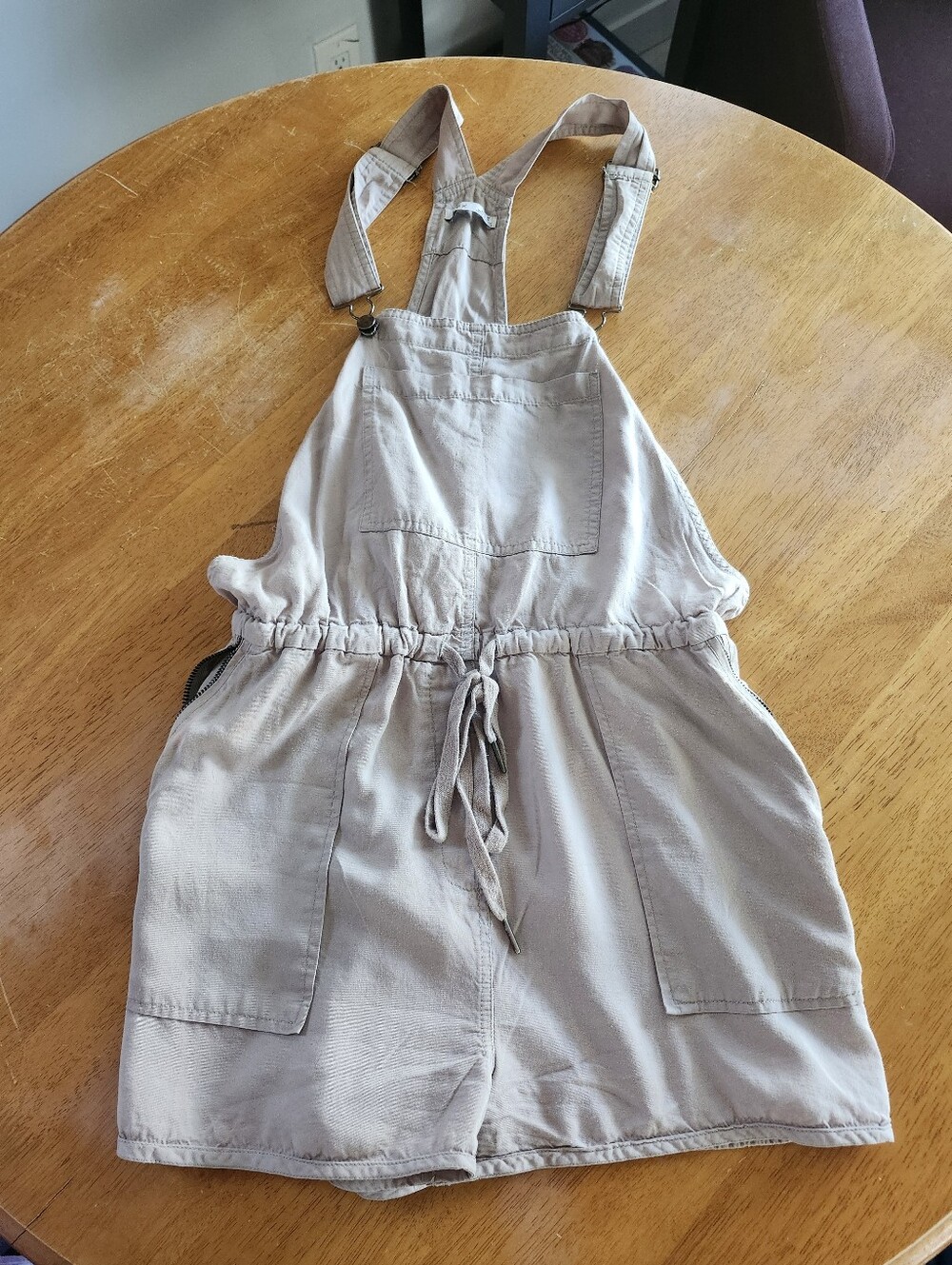 DEX Grey Tencel Short Overalls – Size Medium | Relaxed Fit Utility Romper✨